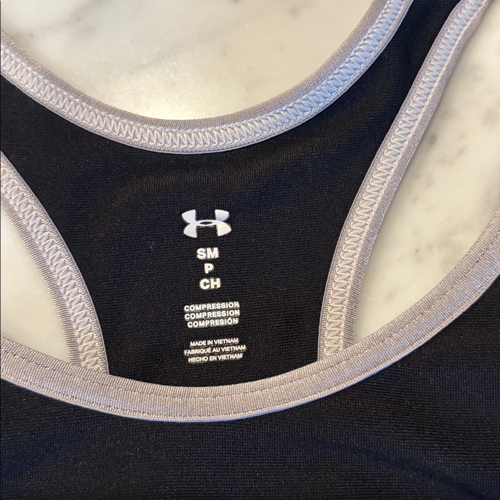 Under Armour Dark Sports Bras with Logo - Picture 3 of 4